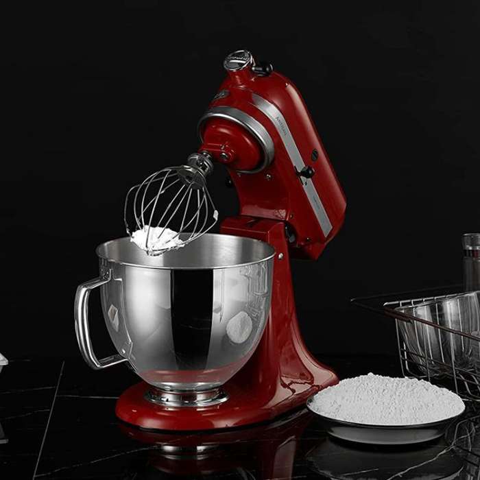 Stainless Steel Mixing Bowl For KitchenAid 4.5QT & 5QT Stand Mixers(Silver)