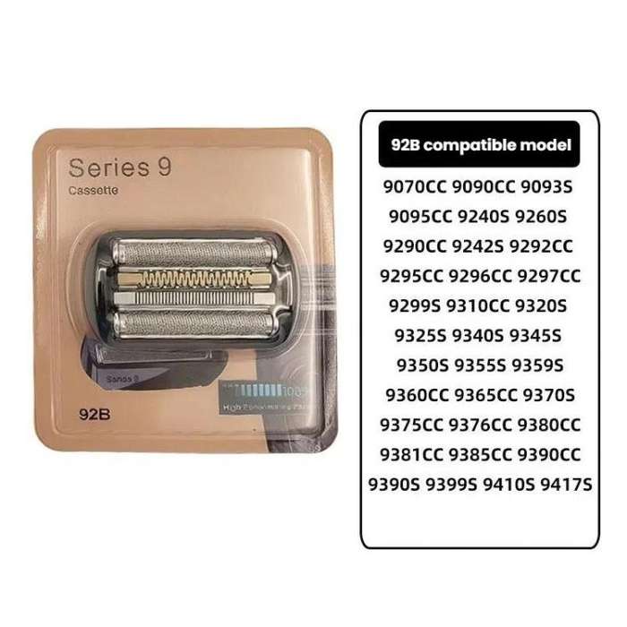 For Braun 9 Series Razor Head Assemblies, Style: 92B Gold