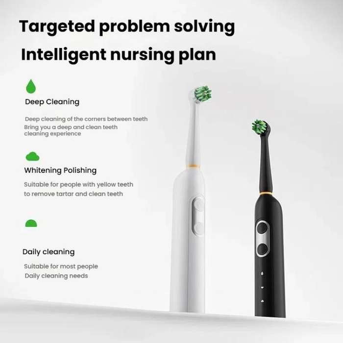 Rechargeable Electric Toothbrush for Adults 4200 RPM Rotating Brush IPX8 Waterproof Inductive Cha...
