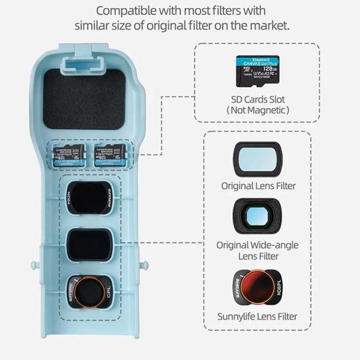 For DJI Osmo Pocket 3 Sunnylife OP3-K990 Protective Cover Body Filter Storage Top Cover Protectiv...