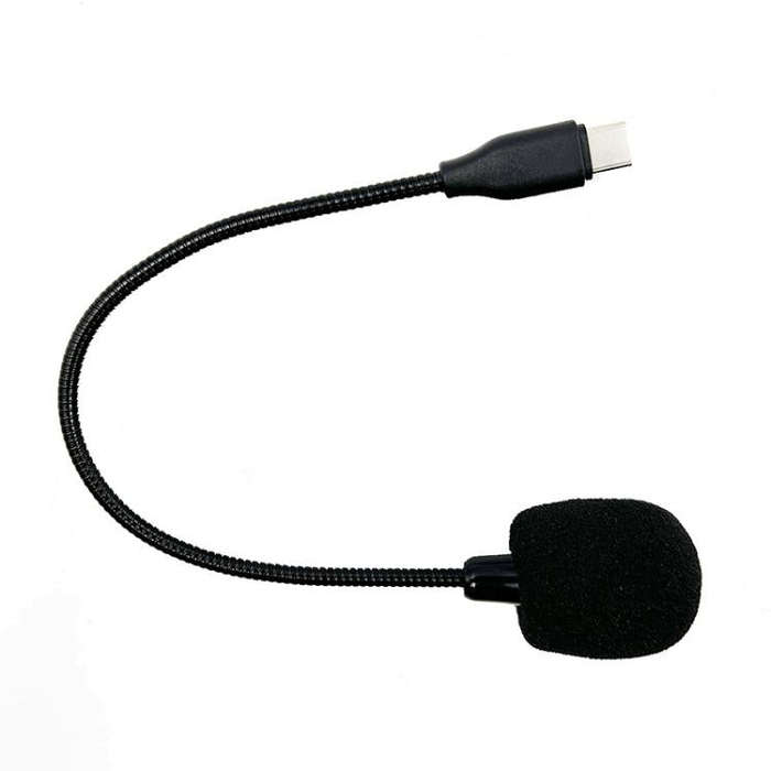 Flexible Gooseneck USB-C/Type-C Microphone with IC Chip for Laptop, Phone, Tablet,, Length: 25cm