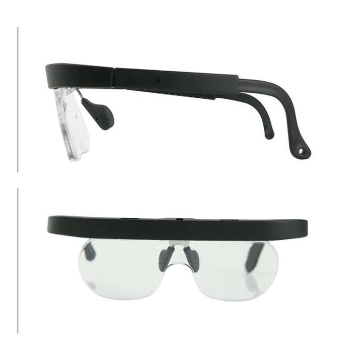 11537A 1.5/2.5/3.5X Eyeglass-style Magnifying Glass Head-mounted Magnifying Glass for Carving Rep...