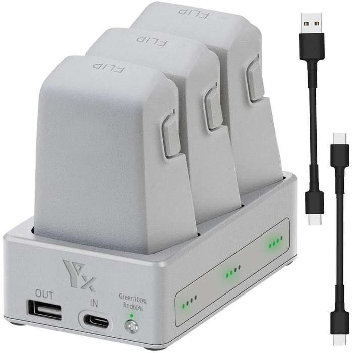 For DJI Flip YX 3-Way Charger Bidirectional Battery Management System