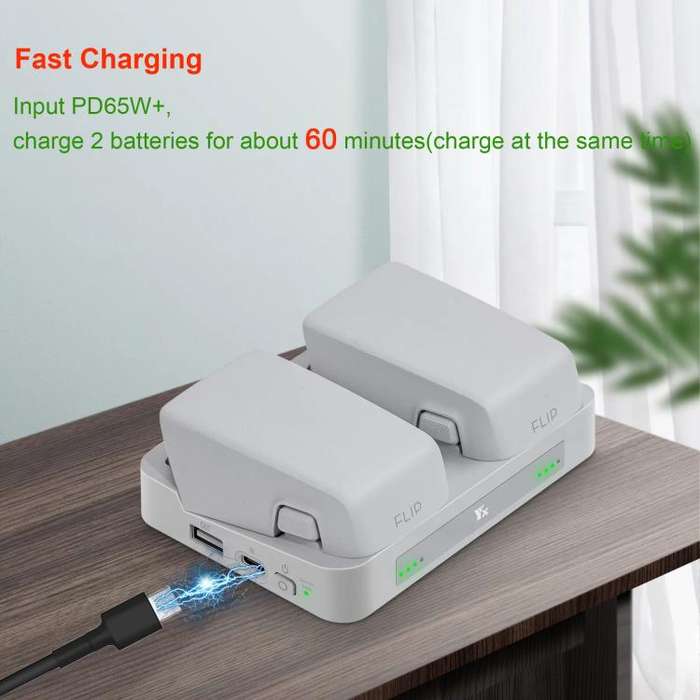 For DJI Flip YX Parallel Charger Hub Bidirectional Battery Management System