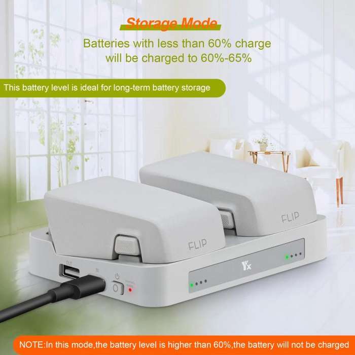 For DJI Flip YX Parallel Charger Hub Bidirectional Battery Management System