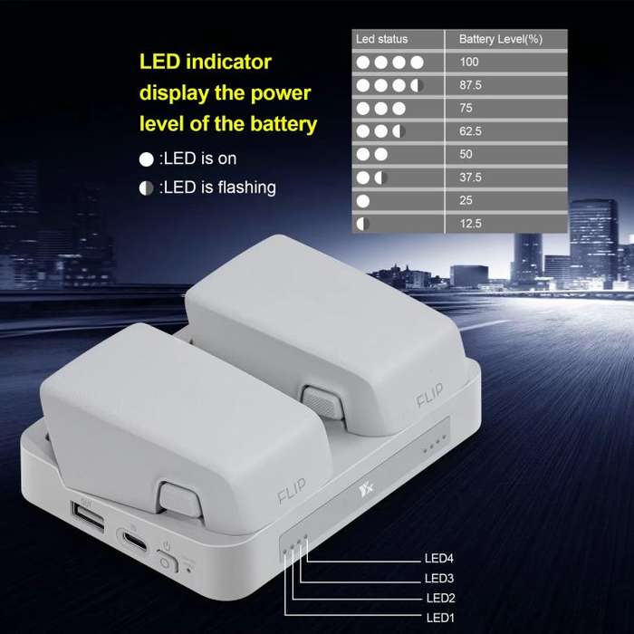For DJI Flip YX Parallel Charger Hub Bidirectional Battery Management System