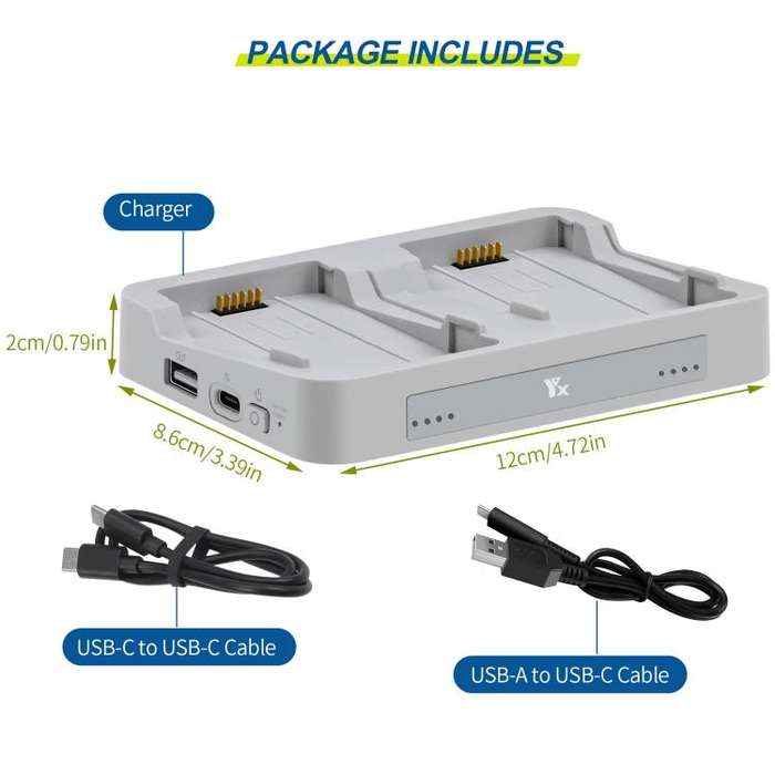 For DJI Flip YX Parallel Charger Hub Bidirectional Battery Management System