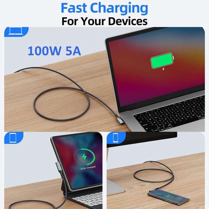 5m Type-C VR Streaming Connection Cable 10GB High-Speed Transmission Elbow Smart Device Cable, Fo...