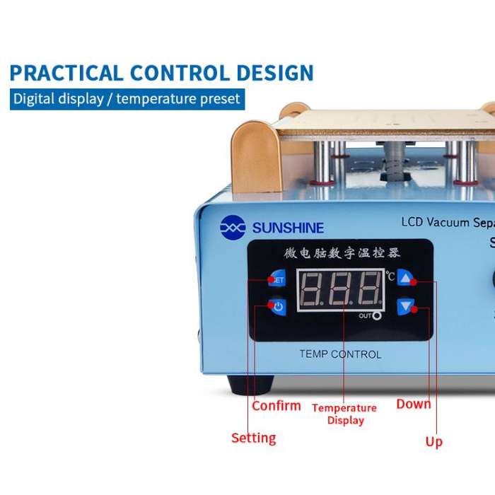SUNSHINE S-918K 8.5 inch Workbench Screen Repair Heater Repair LCD Screen Separator Heat Separati...