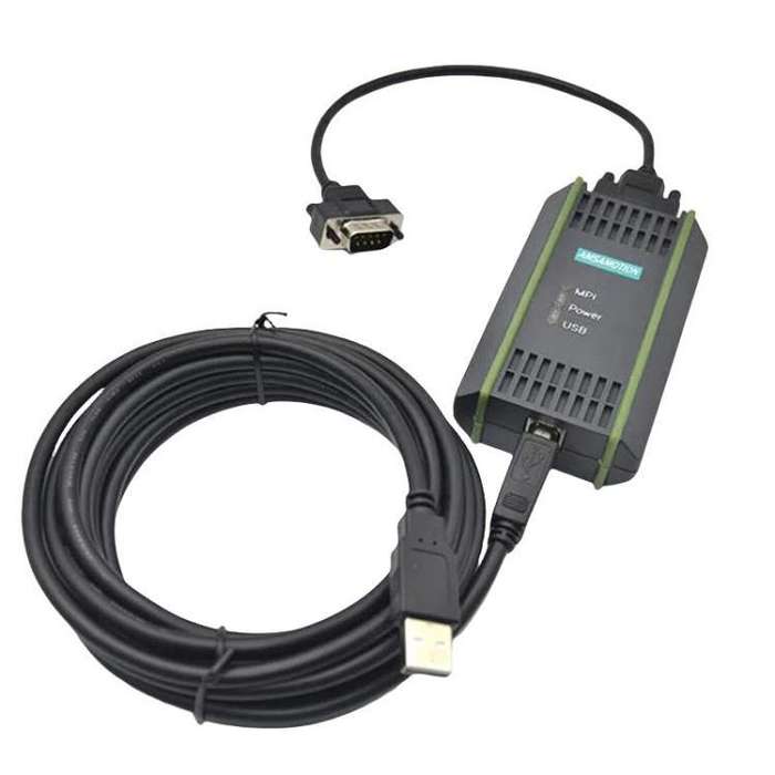 AMSAMOTION USB-MPI Programming Cable Converter For Siemens S7-200/S7-300/S7-400 PLCs  6GK1571-0BA...