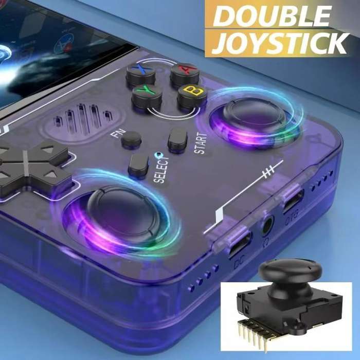 R36XX Dual-Band WiFi Handheld Game Console 3.5-Inch IPS HD Mipi Screen Open-Source Linux OS 64G(T...