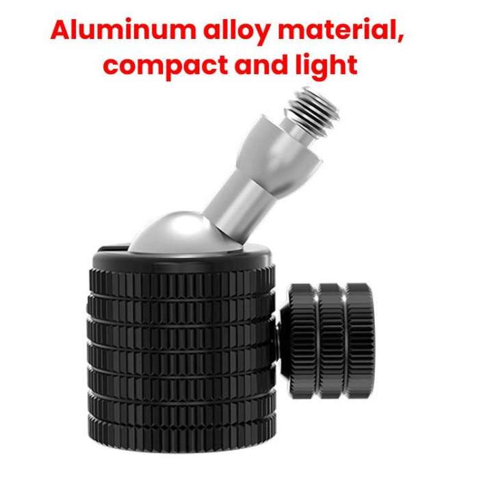 Q5-B M6 Female To 1/4 Male Universal Mini Ball Head Adapter Mount Aluminium Alloy Mobile Phone Ca...