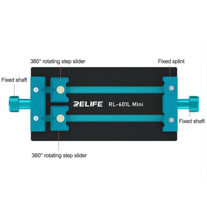 RELIFE RL-601L Mini Rotary Mobile Phone Motherboard Repair Multi-Use Card Holder High Temperature...