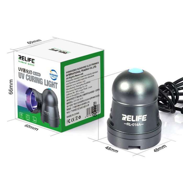 RELIFE RL-014A Mobile Phone Repair UV Glue Ultraviolet Curing Lamp Fluorescent Detection Green Oi...