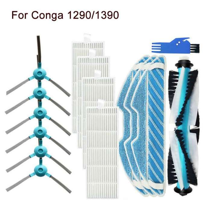 2pcs Mop Pad For Conga 1290/1390 Robot Vacuum Replacement Parts