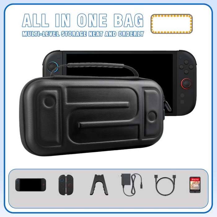For Nintendo Switch 2 EVA Hard Shell Carrying Case Shockproof  Anti-Crush Protective Travel Case