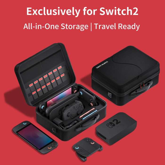 For Nintendo Switch 2 STARTRC GAMES Multifunctional Storage Bag Handbag Portable Crossbody Bag(Bl...
