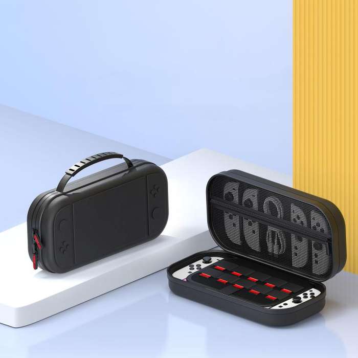 For Nintendo Switch 2 STARTRC GAMES Game Console Carrying Case Large Capacity Handbag(Black)
