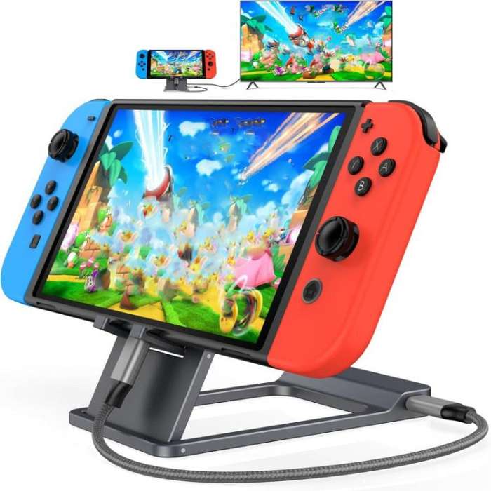 For Nintendo Switch / Switch 2 / Switch OLED Game Console Base HD Video Converter 3 In 1 Expansio...
