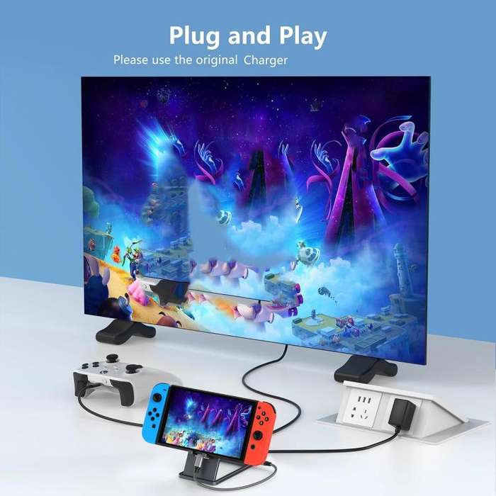For Nintendo Switch / Switch 2 / Switch OLED Game Console Base HD Video Converter 3 In 1 Expansio...