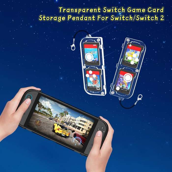 For Nintendo Switch / Switch 2 Game Card Storage Box Portable Transparent PC Card Box