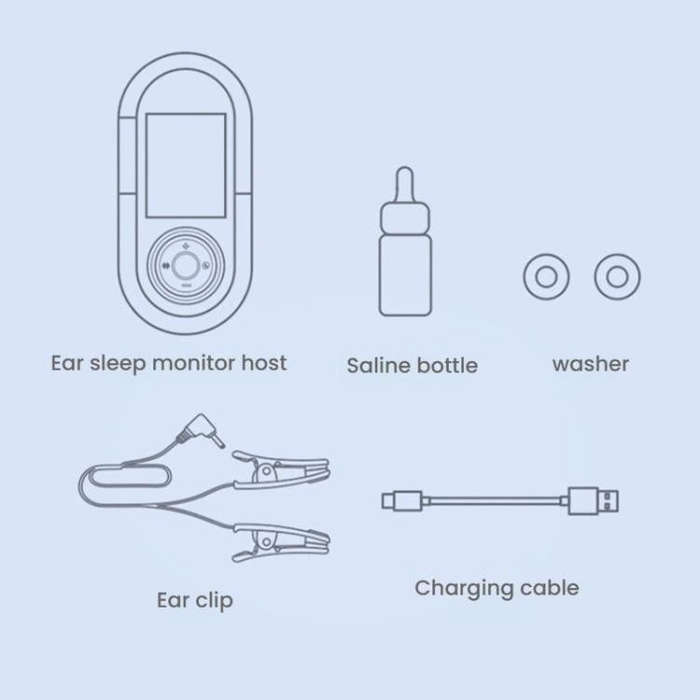 M008 Ear Clip Sleep Aid Device Smart Microcurrent Pulse Pressure Relief Sleep Device