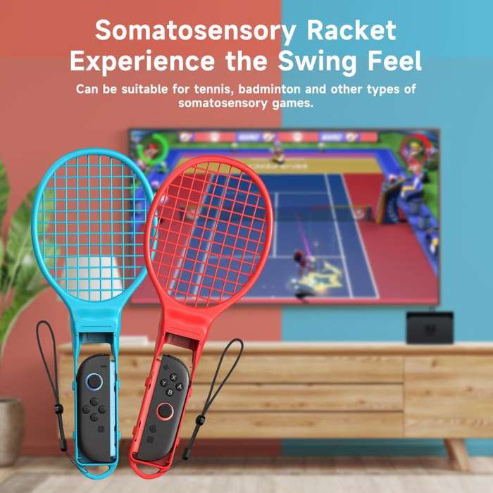 10-in-1 Motion Sports Bundle for Nintendo Switch 2/Switch Tennis Racket, Golf Club, Fencing, Raci...