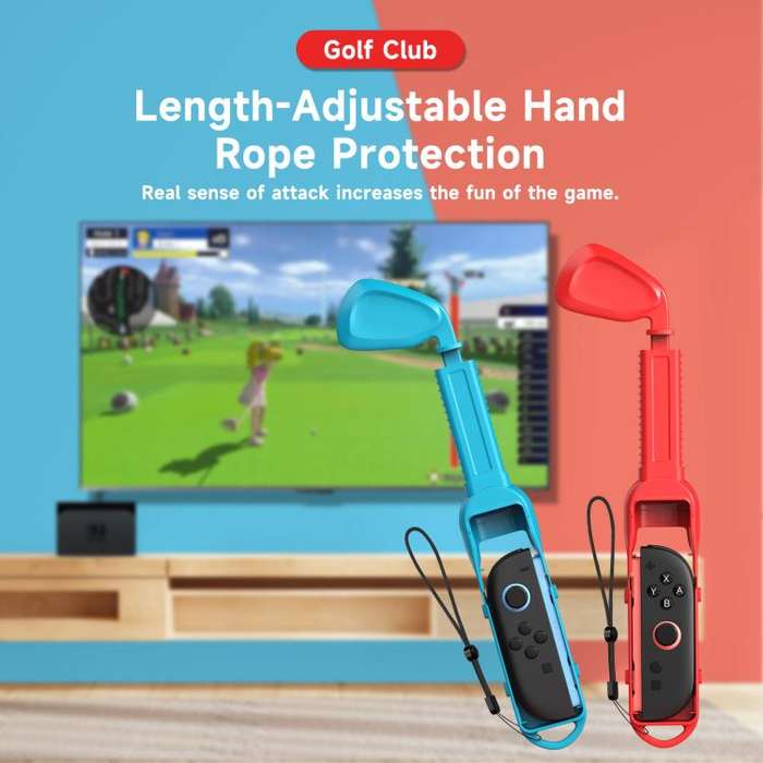 10-in-1 Motion Sports Bundle for Nintendo Switch 2/Switch Tennis Racket, Golf Club, Fencing, Raci...