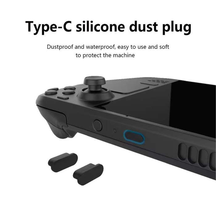 For Steam Deck Game Console PGTECH Joystick Cap Sticker Dust Plug Protection Kit