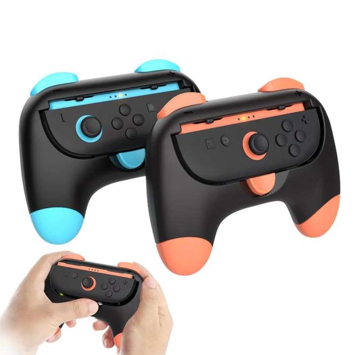2pcs DOBE Grips for Nintendo Switch 2 Joy-Con Left/Right Controllers(Pink+Green)