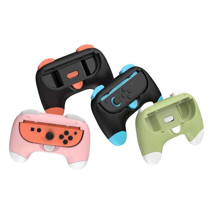 2pcs DOBE Grips for Nintendo Switch 2 Joy-Con Left/Right Controllers(Black Red+Black Blue)