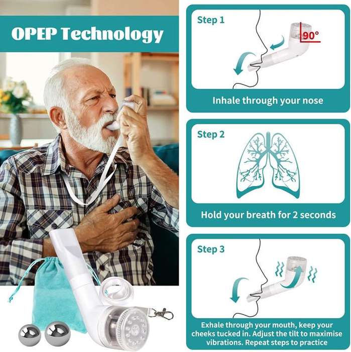 Adjustable 3-Ball Breathing Exerciser Lung Capacity Trainer For Respiratory Muscle Strengthening(...