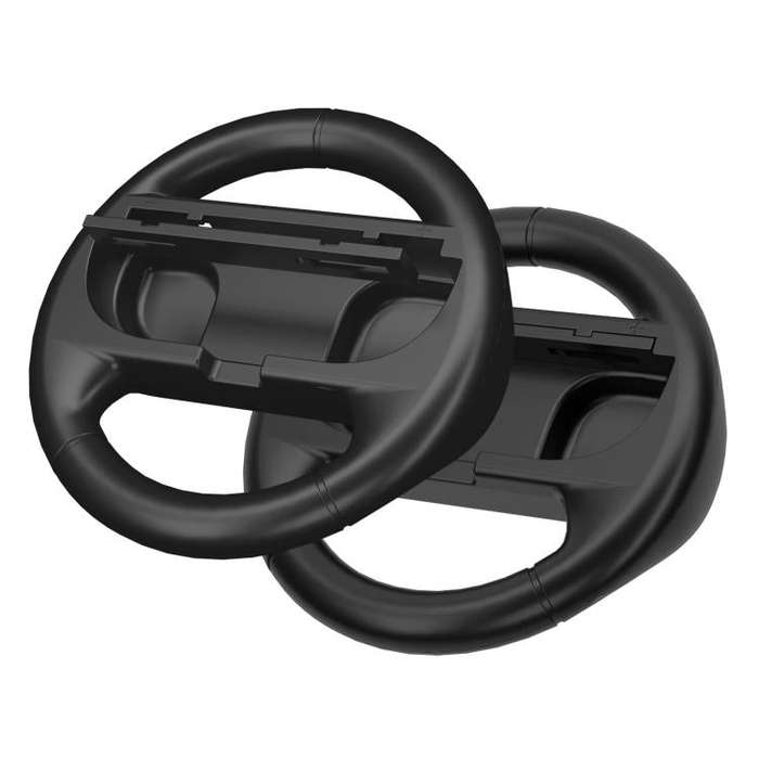 2pcs /Pack Steering Wheel Grip for Nintendo Switch 2/Switch Joy-Con Controllers(Black)