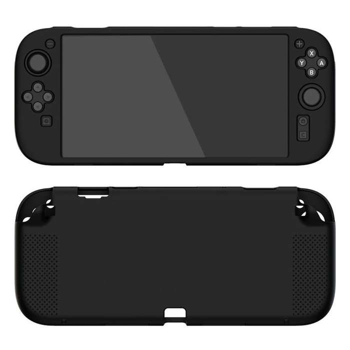 For Nintendo Switch 2 Console Soft Silicone Full-Body Case Anti-Slip Protective Cover(Black)