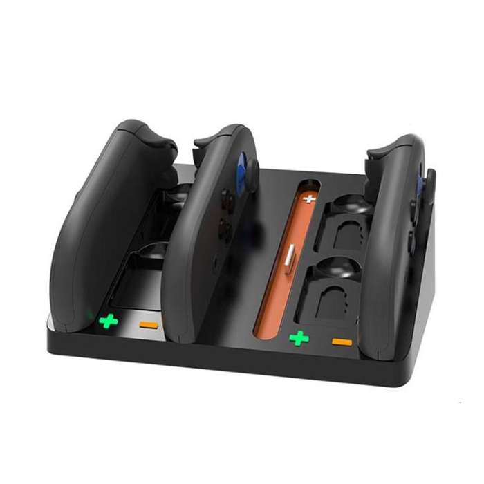 4-in-1 Charging Dock for Nintendo Switch 2 Joy-Con Charging for 4 Controllers with 4 Memory Card ...