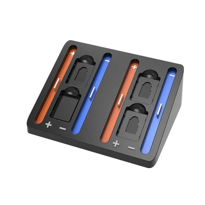 4-in-1 Charging Dock for Nintendo Switch 2 Joy-Con Charging for 4 Controllers with 4 Memory Card ...