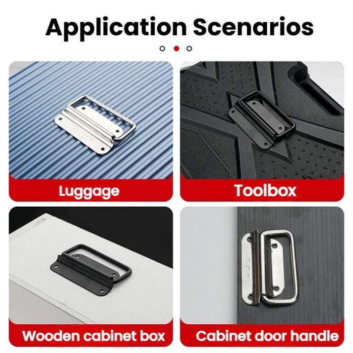 75mm 304 Stainless Steel Folding Pull Handle For Cabine Kitchen Drawer Door Toolbox