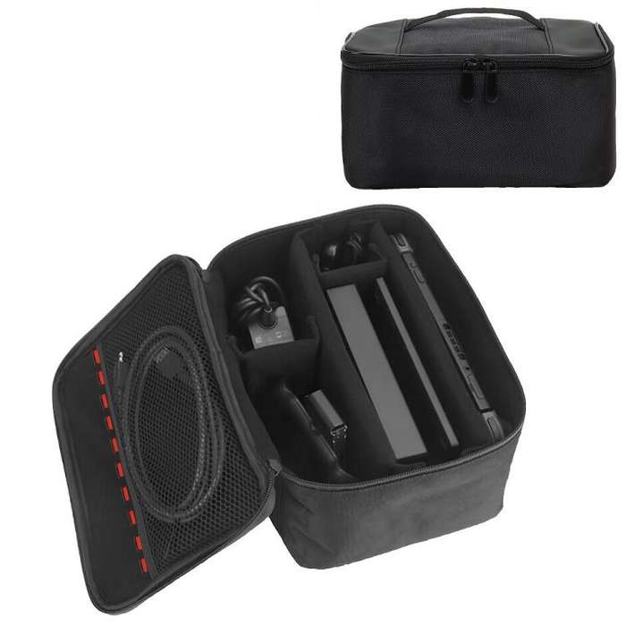 For Nintendo Switch 2 Game Consol Storage Bag Shockproof Pressure-resistant Digital Handbag(Black)