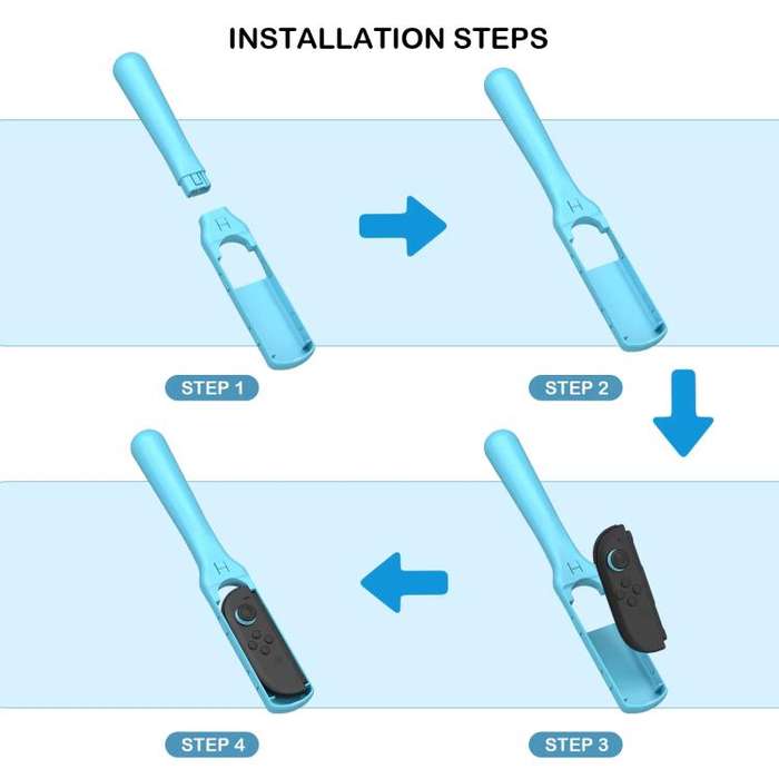 For Nintendo Switch 2 Joy-Con 1pair Baseball Bat Grip Sports Game Accessories