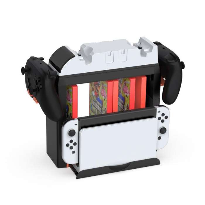 Multi-Function Storage Stand for Nintendo Switch 2/Switch OLED/Switch with 12 Game Cards +15 Case...