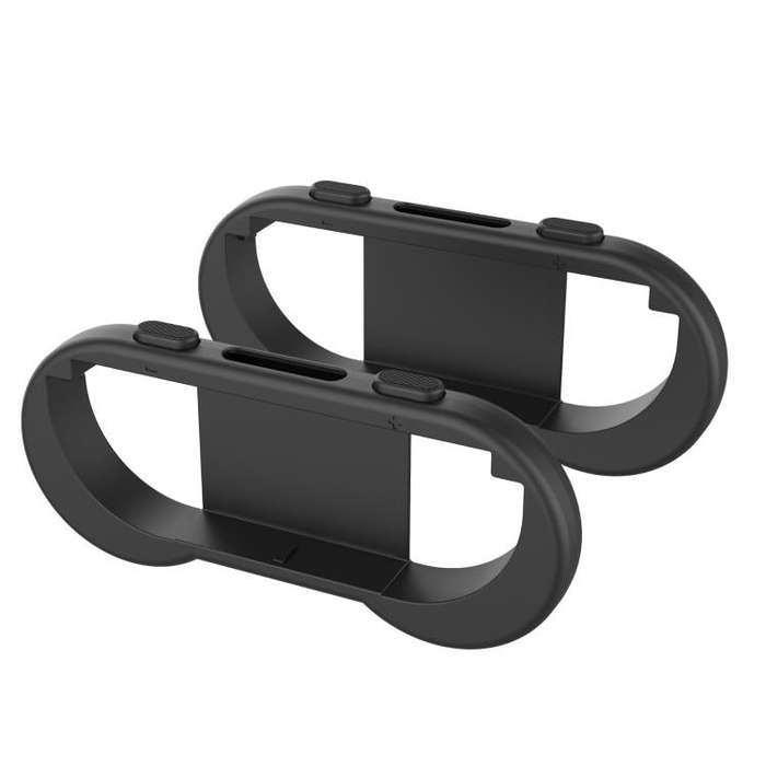 For Nintendo Switch 2 Joy-Con 1pair Comfort Grip with Adjustable Wrist Band(Black)