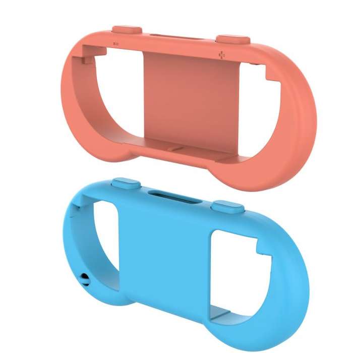 For Nintendo Switch 2 Joy-Con 1pair Comfort Grip with Adjustable Wrist Band(Blue Red)
