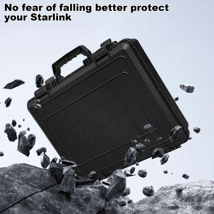 For Starlink Mini Handheld ABS Storage Box(Black)