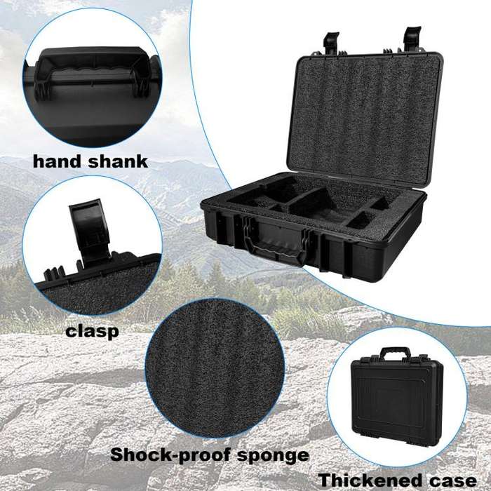 For Starlink Mini Handheld ABS Storage Box(Black)