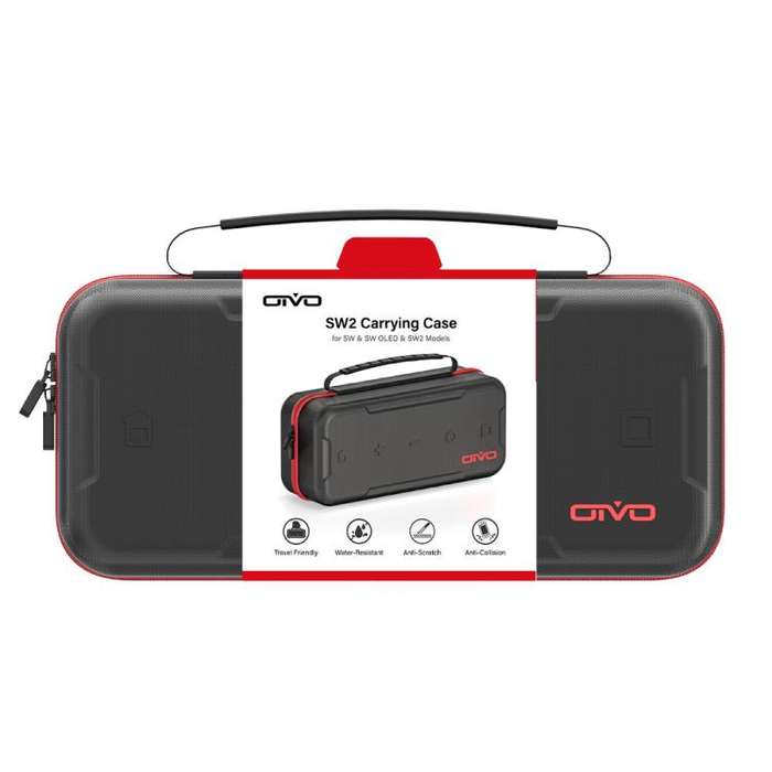For Nintendo Switch 2 OIVO  Large-Capacity EVA Carrying Case With Built-In Stand, 24 Game Card Sl...