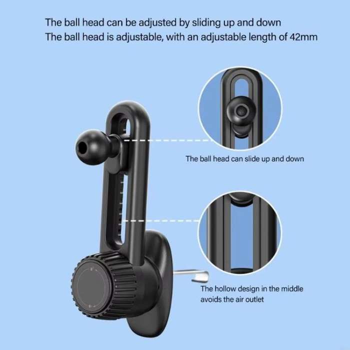 Car Air Outlet Bracket Base, Style: Fixed
