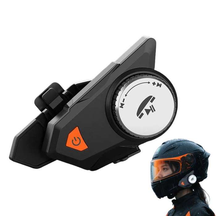 M9 Motorcycle Helmet Bluetooth Headset IPX6 Waterproof,  Auto Answer, HD Sound for Riders/Deliver...