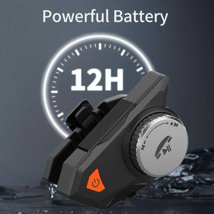 M9 Motorcycle Helmet Bluetooth Headset IPX6 Waterproof,  Auto Answer, HD Sound for Riders/Deliver...