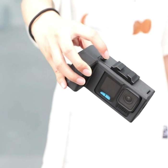 Street Vlogging Handle For GoPro HERO13 Black / 12 Black / 11 Black / 10 Black / 9 Black(Black)