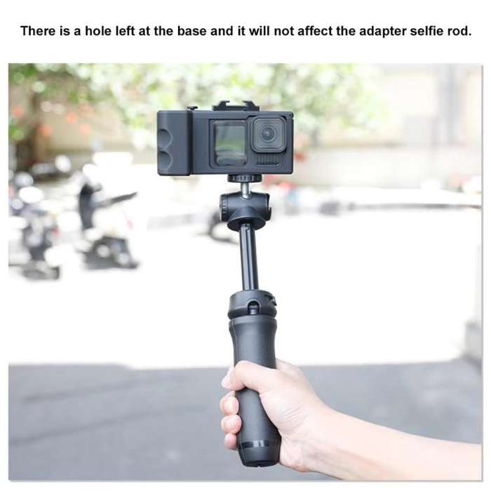 Street Vlogging Handle For GoPro HERO13 Black / 12 Black / 11 Black / 10 Black / 9 Black(Black)